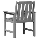 Chaises de Salle à Manger de Jardin vidaXL 6 Pièces Gris clair 65.5x55.5x88 cm HDPE