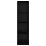 vidaXL Meuble TV mural Chêne noir 37 x 37 x 142.5 cm Bois d'ingénierie