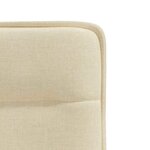vidaXL Chaises à manger lot de 2 crème tissu