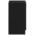 vidaXL Armoire d'évier chêne noir 63x30x54 cm Bois d'ingénierie