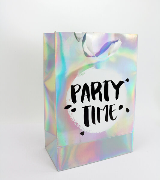 Sac cadeau holographique 22 5 x 33 5 cm