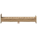 vidaXL Cadre de lit sans matelas chêne artisanal 90x190 cm