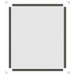 vidaXL Moustiquaire magnétique pour fenêtres blanc 100x120 cm