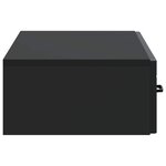 vidaXL Table d'appoint murale 87 5 x 34 5 x 17 cm Bois d'ingénierie