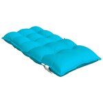 vidaXL Coussins de chaise à dossier bas lot de 6 turquoise