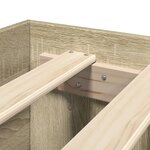 vidaXL Cadre de lit sans matelas chêne sonoma 135x190 cm