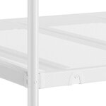 vidaXL Lit superposé sans matelas blanc 75x190 cm acier