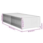 vidaXL Cadre de lit Bleu 90x190 cm Tissu