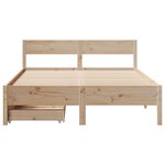 vidaXL Cadre de lit sans matelas 140x190 cm bois de pin massif