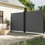 vidaXL Auvent latéral rétractable anthracite 220x600 cm