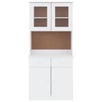 vidaXL Buffet ALTA blanc 77x35x165 cm bois massif de pin