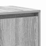 vidaXL Buffet Sonoma gris 135 x 41 x 69 cm Bois d'ingénierie