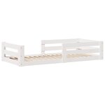 vidaXL Cadre de lit sans matelas blanc 80x200 cm bois massif de pin