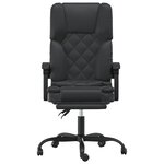 Fauteuil de massage inclinable de bureau informatique étude similicuir noir 02_0025415