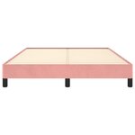vidaXL Cadre de lit sans matelas rose 140x190 cm velours