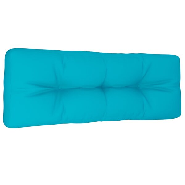 vidaXL Coussin de palette turquoise 120x40x12 cm tissu
