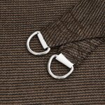 vidaXL Voile d'ombrage 160 g/m² Marron 3x6 m PEHD