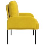 vidaXL Canapés avec coussin 55cm Jaune Contreplaqué