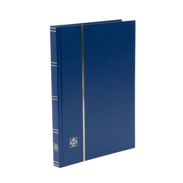 Classeur grand format 32 pages noires pour timbres. Couleur - Bleu