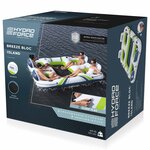 Bestway Île flottante Hydro-Force Blanc  Bleu et Vert 302 x 219 cm PVC