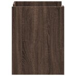vidaXL Table de chevet chêne marron 45x50x65 cm bois d'ingénierie