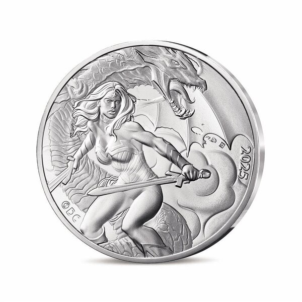 DC COMICS Monnaie de 10€ Argent WONDER WOMAN LA GUERRIÈRE E