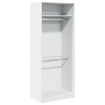 vidaXL Garde-robe blanc 80x50x200 cm bois d'ingénierie