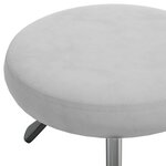 vidaXL Chaise de salle à manger Gris clair Velours