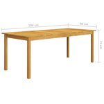 vidaXL Ensemble à manger de jardin 11 Pièces Beige