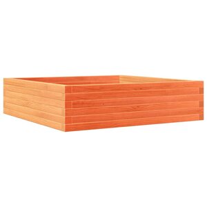 vidaXL Jardinière cire marron 90x90x23 cm bois de pin massif