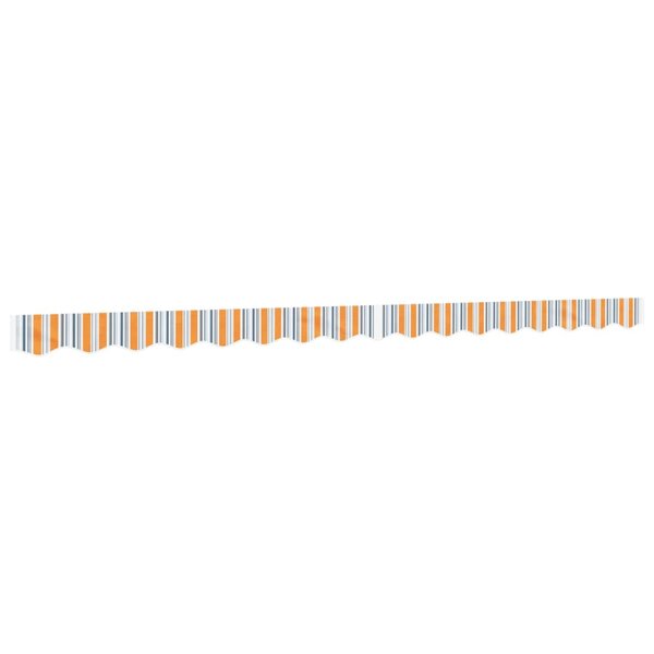 vidaXL Tissu de remplacement de cantonnière d’auvent multicolore 4 m