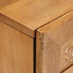 vidaXL Table de chevet avec tiroir Marron clair 50 x 33 x 60 cm