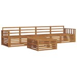 vidaXL Ensemble de canapés d'extérieur 5 pc Naturel