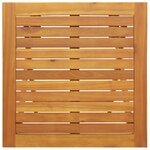 vidaXL Ensemble de bistro pliant 3 pièces avec coussins  bois d'acacia massif