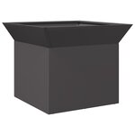 vidaXL Braise Noir 50 x 50 x 40 cm Acier