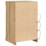 Buffet vidaXL avec lumières LED chêne artisanal 41x37x67 cm