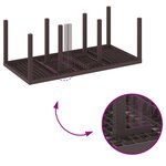 vidaXL Ensemble de salle à manger de jardin 7 pièces en poly rattan brun