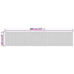 vidaXL Cloison de séparation gris 165x800 cm bambou