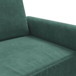 vidaXL Fauteuil Vert foncé 60 cm Velours