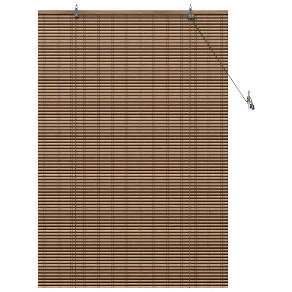vidaXL Store de Fenêtre Géométrique Marron 100 x 160 cm Bambou