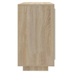 vidaXL Buffet Chêne sonoma 80x40x75 cm Bois d'ingénierie