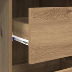 vidaXL Bureau chêne artisanal 90 x 37 5 x 75 cm Bois d'ingénierie