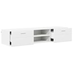 vidaXL Meuble TV avec tiroir Blanc 150 x 39 x 30 cm Bois d'ingénierie