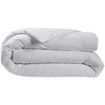 Housse de couette - 260 x 240 cm - Coton - Antibactérien - Blanc