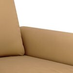 vidaXL Ensemble de canapés 3 Pièces avec coussins Marron Velours