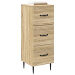 vidaXL Armoire à tiroirs Chêne Sonoma 33 x 34 5 x 89 5 cm