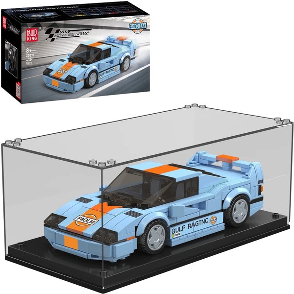 Mould King 27077 - F40 LM Sports Car + Vitrine