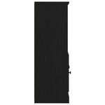 vidaXL Highboard Chêne noir 132 x 35 5 x 103 5 cm Bois d'ingénierie