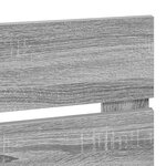 vidaXL Tête de lit Gris Sonoma 120 cm Bois d'ingénierie
