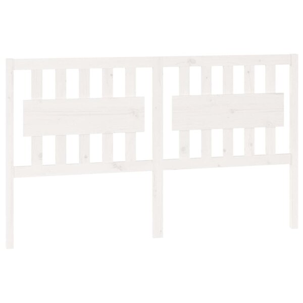 vidaXL Tête de lit Blanc 155 5x4x100 cm Bois massif de pin